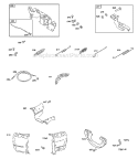 Controls Governor Spring Diagram and Parts List for 384445-0112-E1  Briggs and Stratton Engine